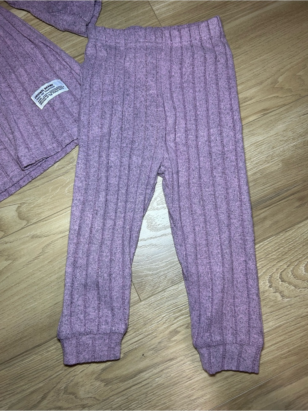 Source Unknown Ribbed Two-Piece Pajama Set - Lavender Pink - Picture 2 of 7